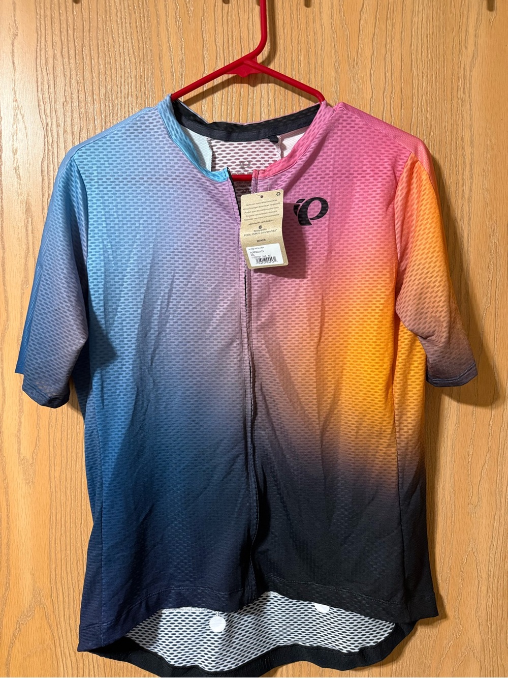 Pearl Izumi Men’s Gradient Cycling Jersey - Blue/Pink/Yellow/Black